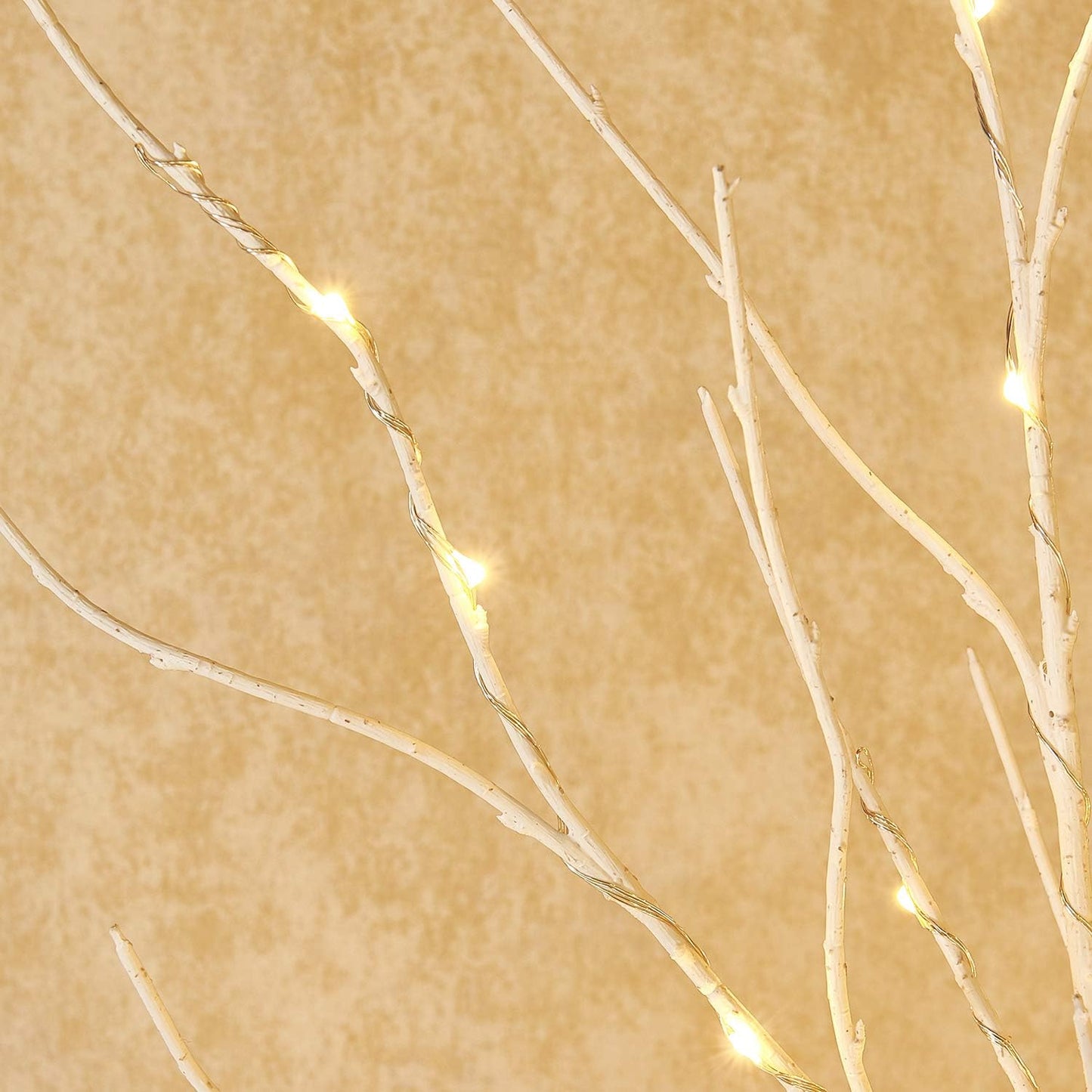 Fudios Lighted Branches with Timer Battery Operated 30IN Tall Birch Twig Lights for Vase 100 LED Outdoor and Indoor Holiday Winter Decor 2Set