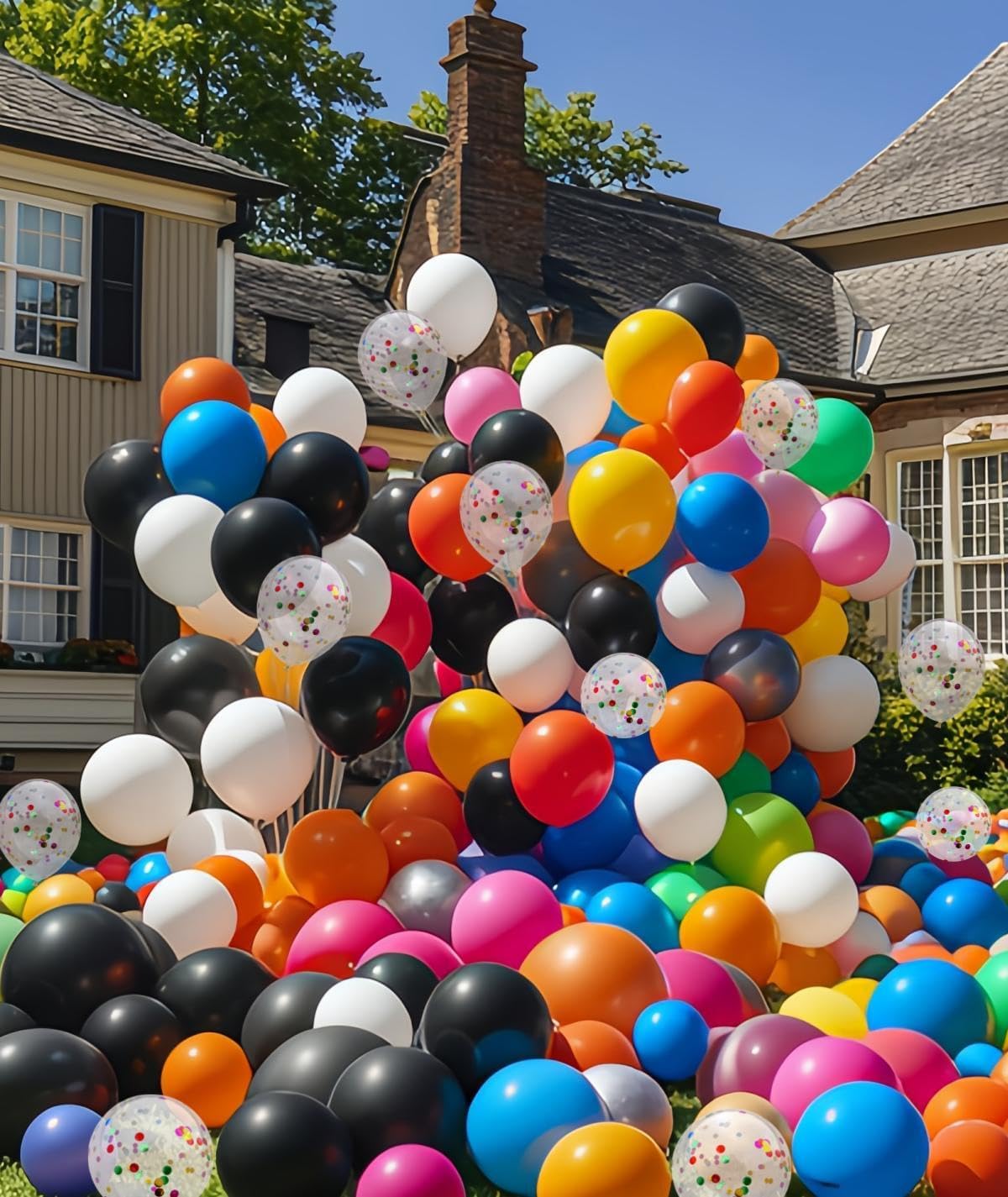 1200 Pcs Balloons Bulk 12 inch Assorted Colors Rainbow Latex Balloon 12 Colors, for Wedding, Graduation, Birthday Party Various Event Decorations