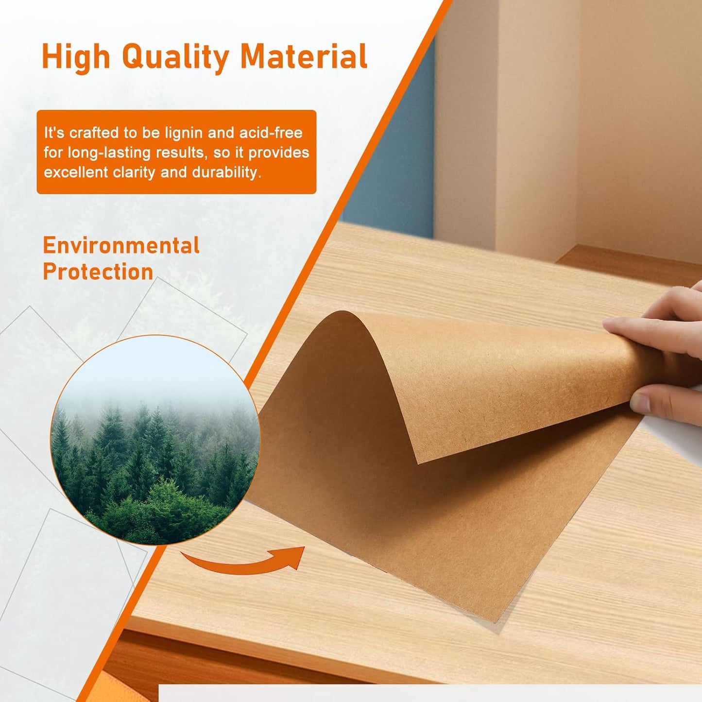 28 Sheets Brown Cardstock 8.5 x 11 Printer Paper, 92lb Heavyweight Thank You Card Stock for Greeting Cards, Wrapper, Invitations, DIY Cards Making, Certificates