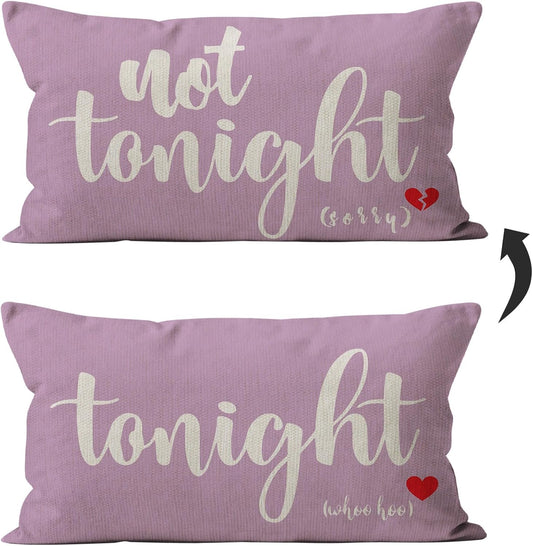 Mancheng-zi Bridal Shower Pillow Cover, Bachelorette & Wedding Gift, Funny Throw Pillow for Bedroom (Violet, 18x18)