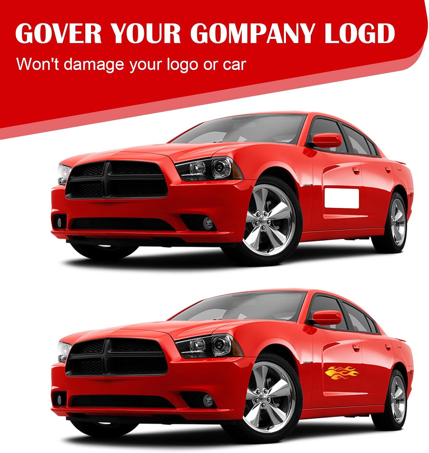 Thaibear Blank Car Magnets, 17" x 12", 4 Pack Car Door Magnets Signs for Vehicle, Rounded Corners Blank White Flexible Magnet Sheet Stickers for Car to Advertise Business and Personalized Decal