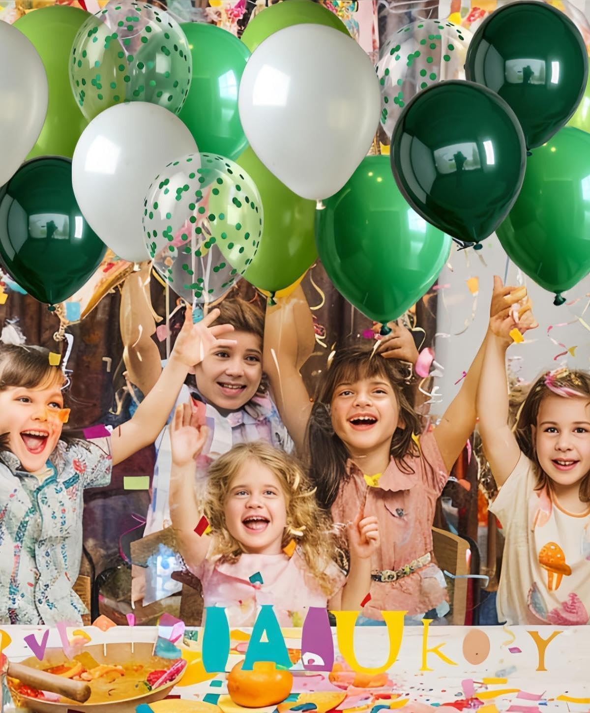 300 Pcs Green Balloons 12 Inch Different Shades of Green Party Balloon Set, of For Jungle Safari Party Supplies