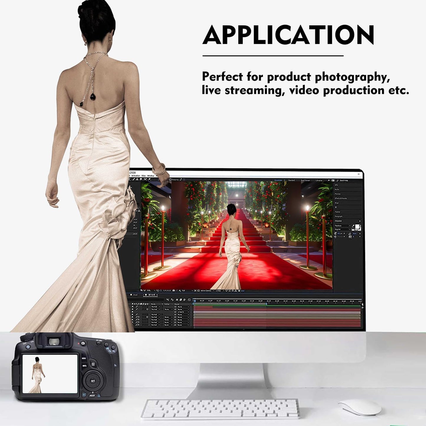 White Photography Backdrop for Photoshoot, Photo Backdrop Curtain, White Backdrops for Party Portrait Photoshoots Video Studio 6FTx9FT