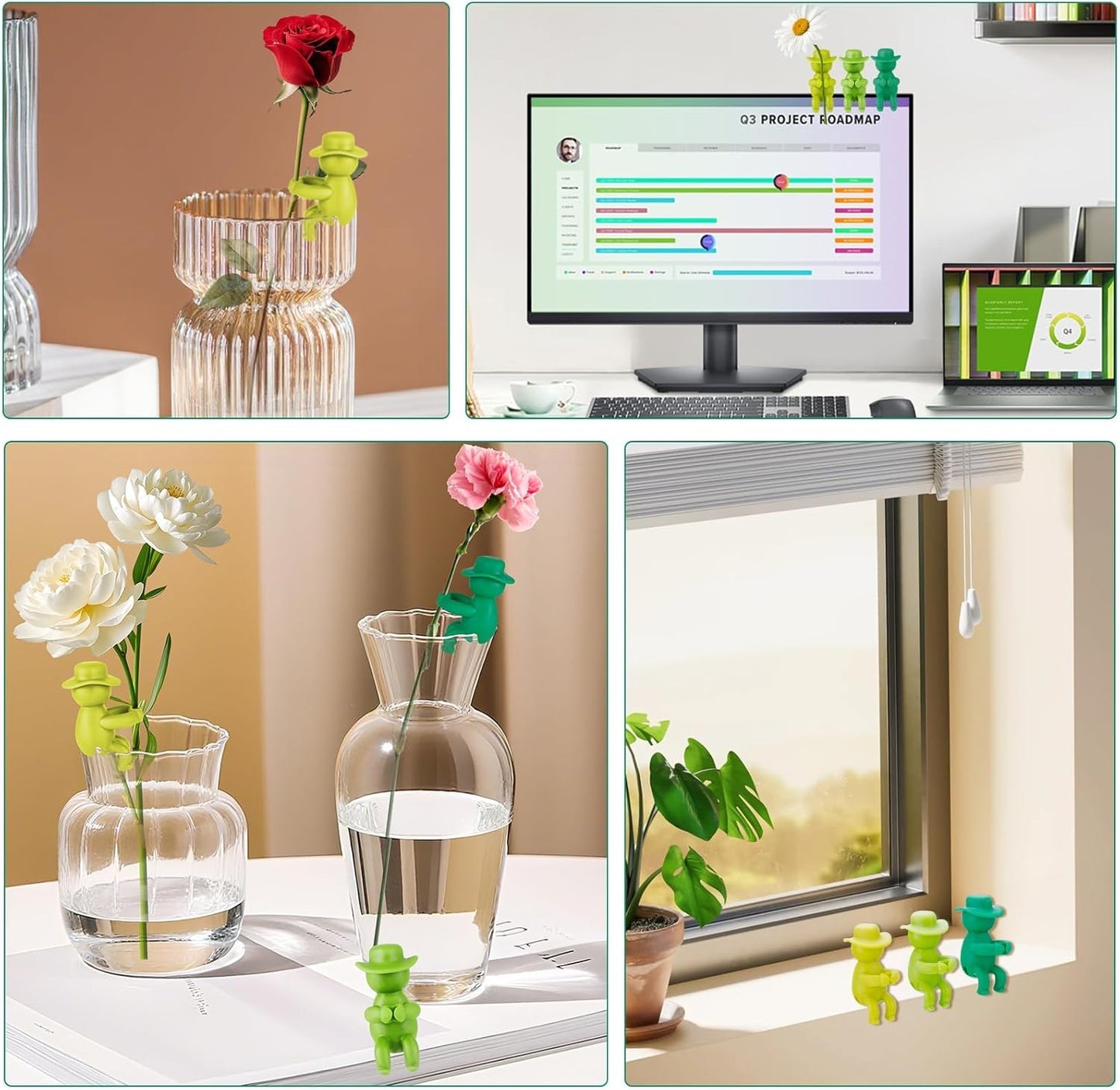 6 Pcs Plant Propagation Buddy, Propagated Plant Holders for Sprouts, Stems & Shoots and cuttings, Sturdy Support for Indoor Plants & Propagation Station Use, Ideal Gifts for Plants Lovers