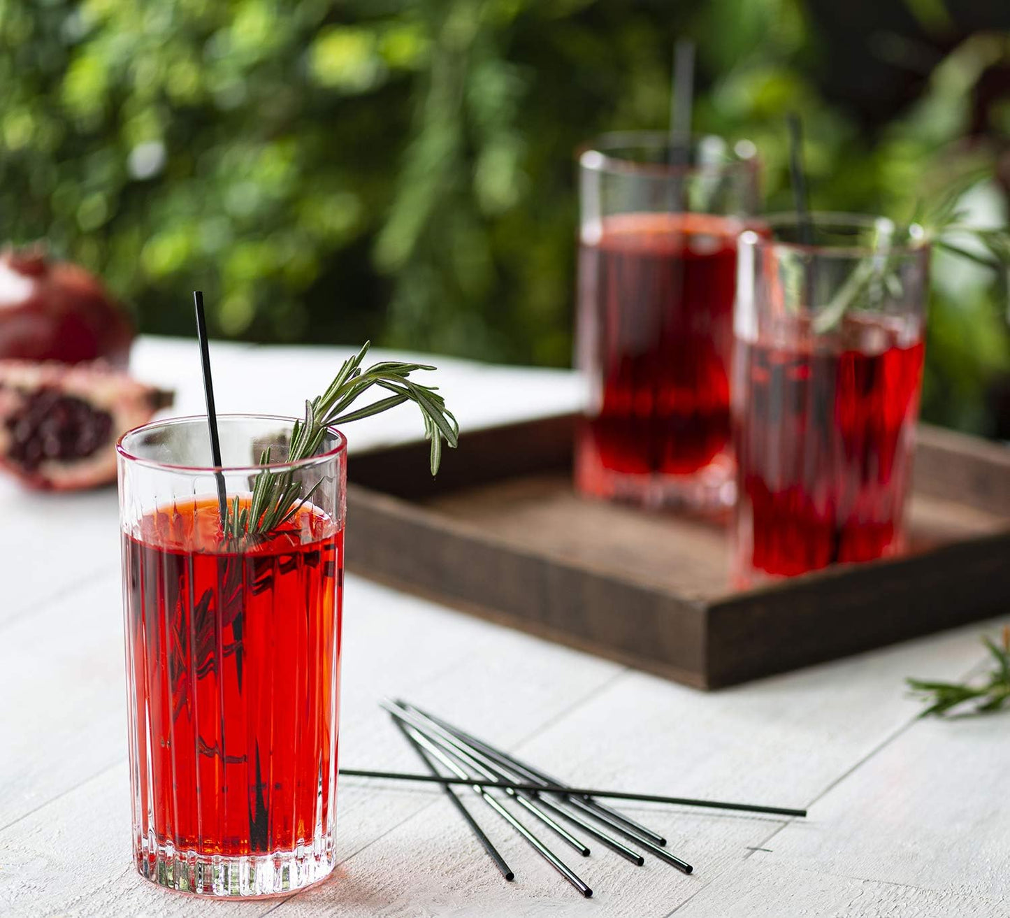 Comfy Package [7 Inch - Case of 10,000] Black Coffee Drink Stirrers & Cocktail Straws - Disposable Plastic Sip Stir Sticks for Hot & Cold Beverages