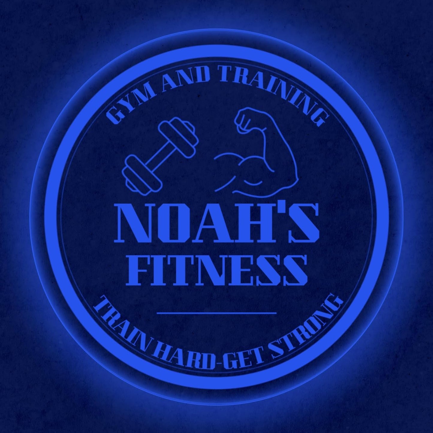 Custom Gym LED Sign – Personalized Color Changing Acrylic Wall Decor for Home Gym, Workout Room, or Man Cave (Gym, 20 INCHES)