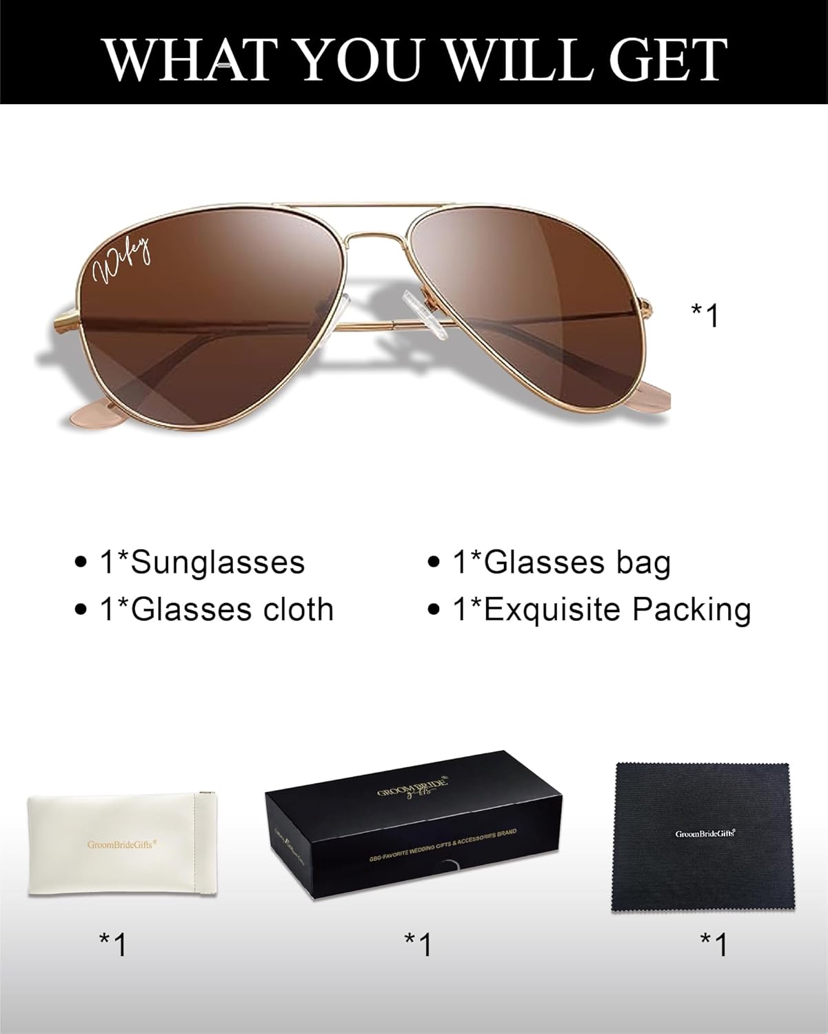 Bride and Groom Polarized Sunglasses for Wedding – UV400 Protection, Lightweight & Stylish Couple Sunglasses