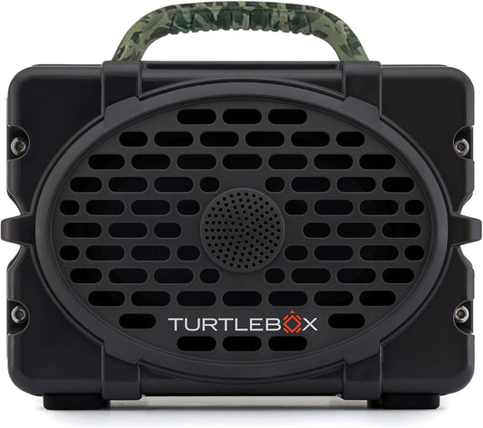 Turtlebox Original Gen 3: Portable Outdoor Bluetooth Speaker – Ultra-Loud (120dB), Waterproof (IP67), Rugged, Impact-Resistant, 3-Day Battery | Party Mode: Unlimited Pairing Stereo, Gray/Camo