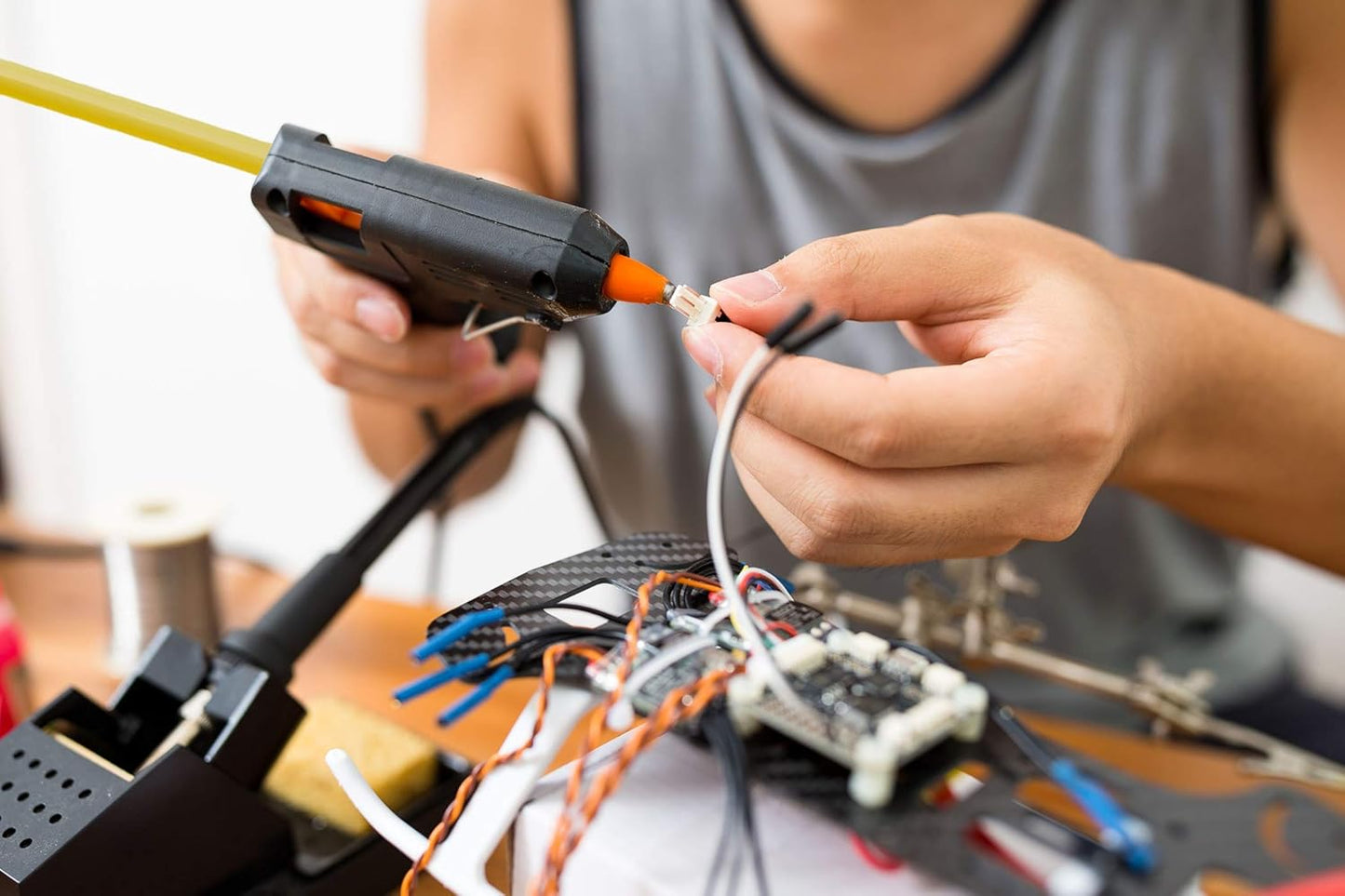 FIXSY Hot Glue Gun Sticks Premium, Full Size 10" Long x .44" Diameter 7/16 11mm, 5LB Box Glue Stick, Approx. 90 Sticks- Compatible with Most Glue Guns