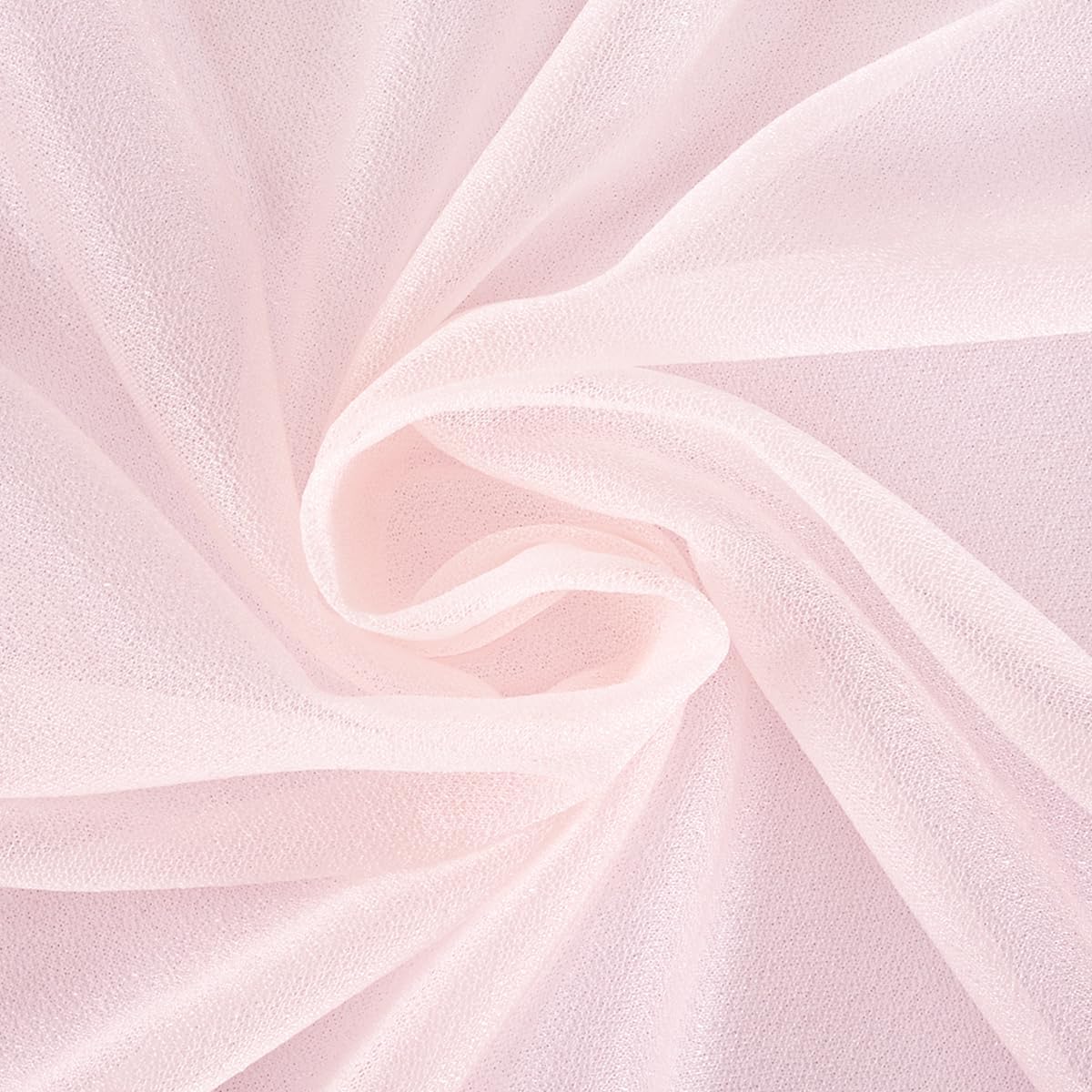 Pink Elegant Arch Draping Fabric Outdoor 1 Panel 29" × 20Ft Sheer Chiffon Curtain Drapes for Fall Wedding Ceremony Birthday Party Garden Brunch