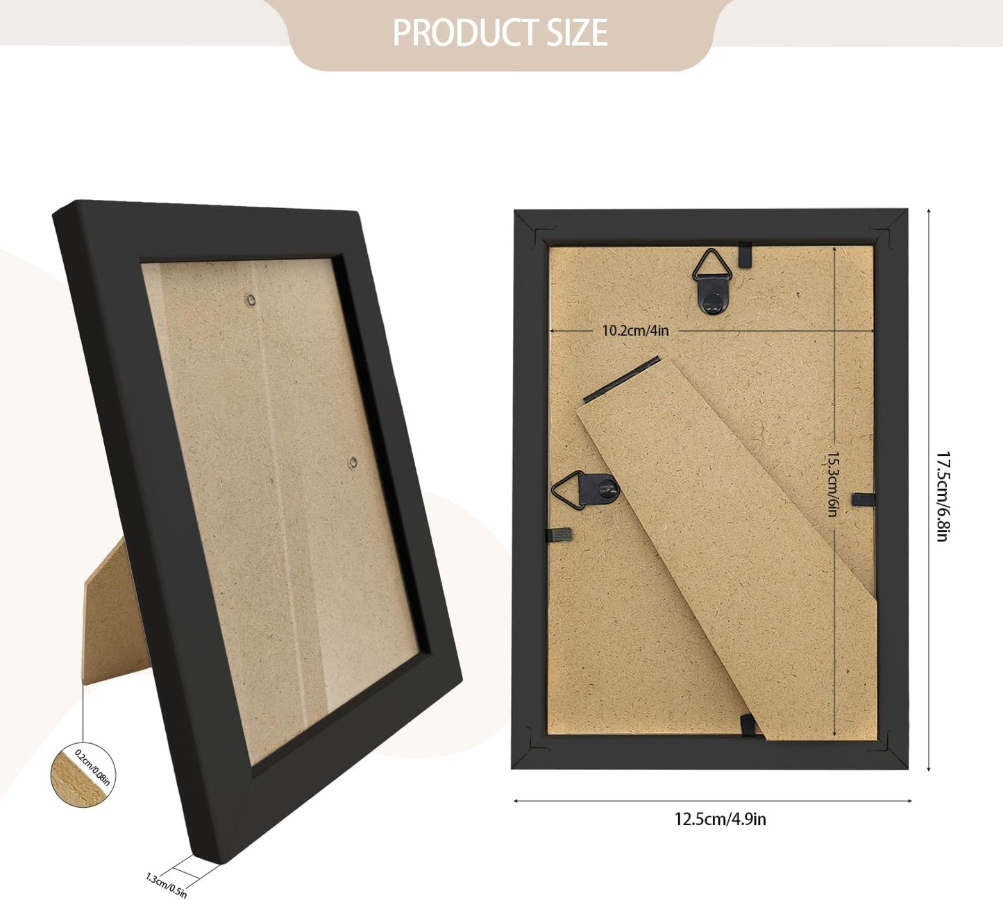 Set of 80 Picture Frame Bulk Photo Frames Wall Mounting Simple Photo Frames Picture Frames for Wall or Tabletop, 4x6 Black