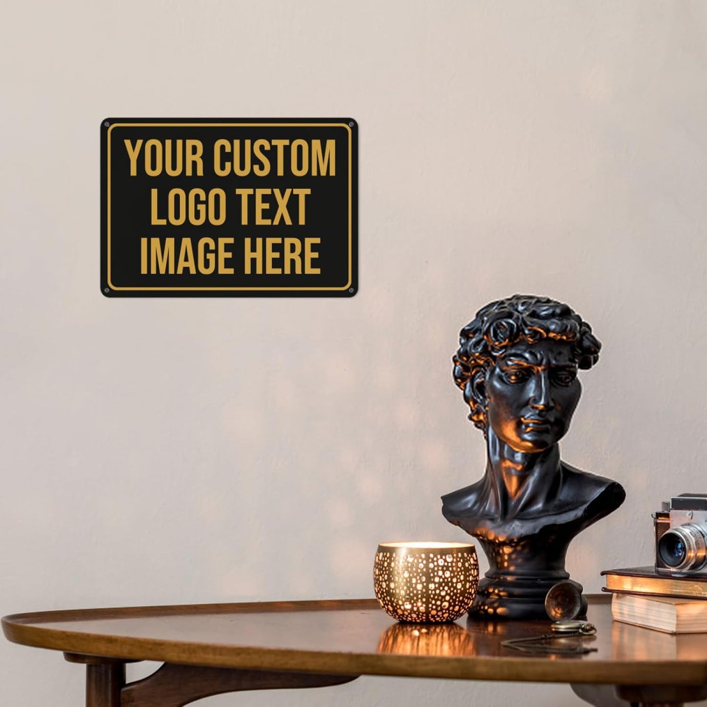 Custom Signs, Custom Sign Metal Signs Customized Signs - Personalized Signs Make Your Own Sign With Text Photo Logo For Office Business Workplace Home Bar Indoor Outdoor Use 6""x8""