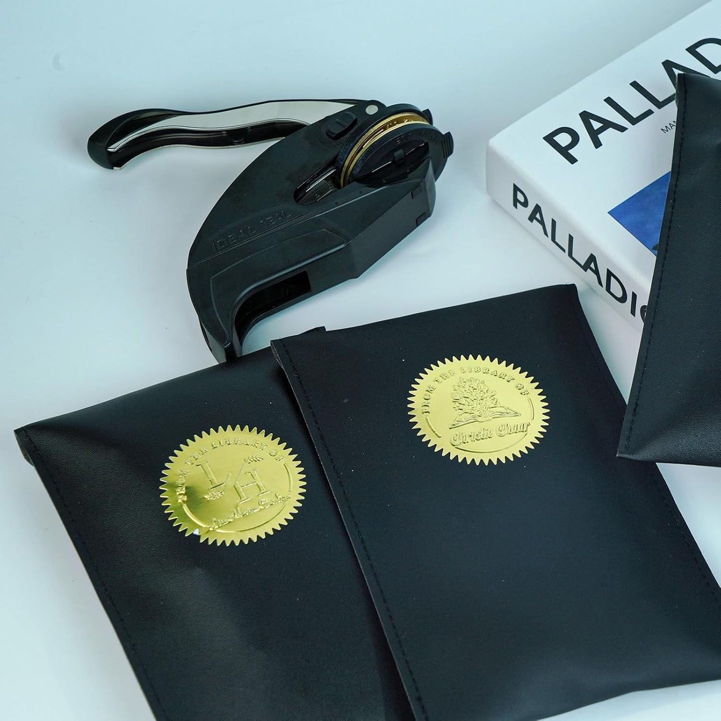 Personalized Book Embosser - Custom Library Stamp, Personal Gift for Book Lovers, Readers, Teachers (Cat 01)