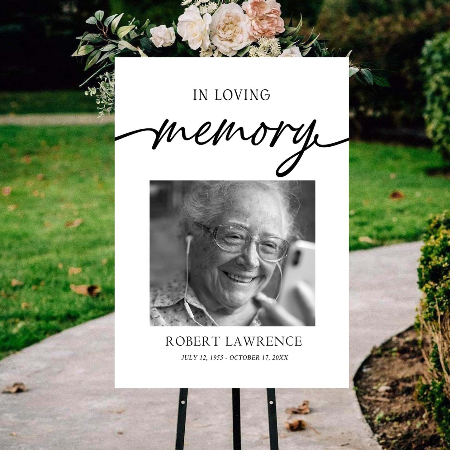 Celebration of Life Sign Board, Funeral Welcome Sign, In Loving Memory, Party Decorations, Memorial Sign, Funeral Program, Obituary Memorial Service, Funeral Décor