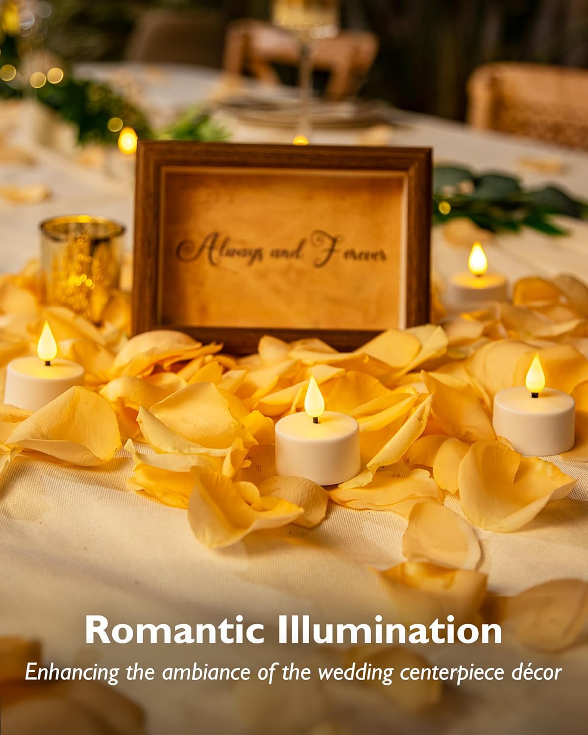 Homemory Rechargeable Tea Lights Flameless Candles with Remote Timer, Battery Operated LED Tealight Candles, USB Candles for Wedding Table Centerpiece Reception Banquet Christmas Halloween, 12-Pack