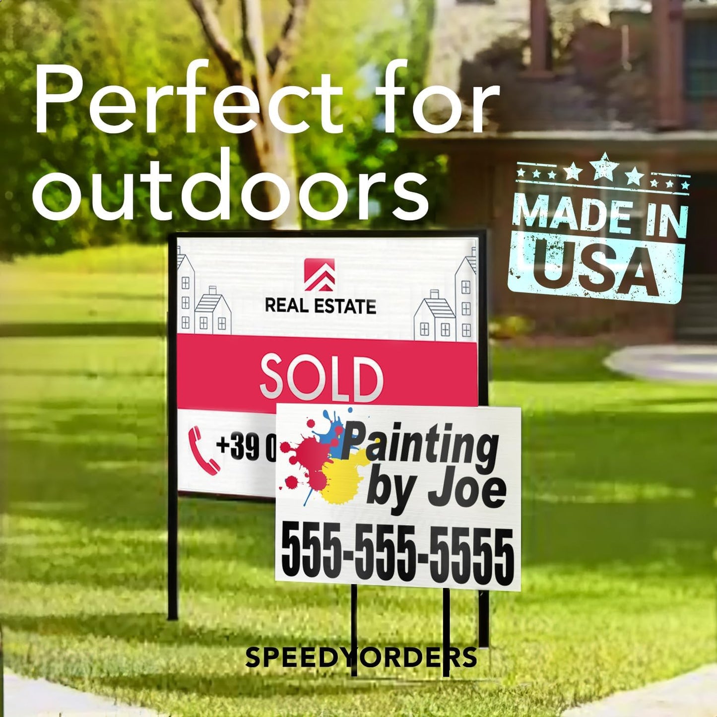 Custom Metal Signs, Personalized Aluminum, Customized Safety, Business Signs, Waterproof Outdoor, White Aluminum (Gray, 14x10 In)