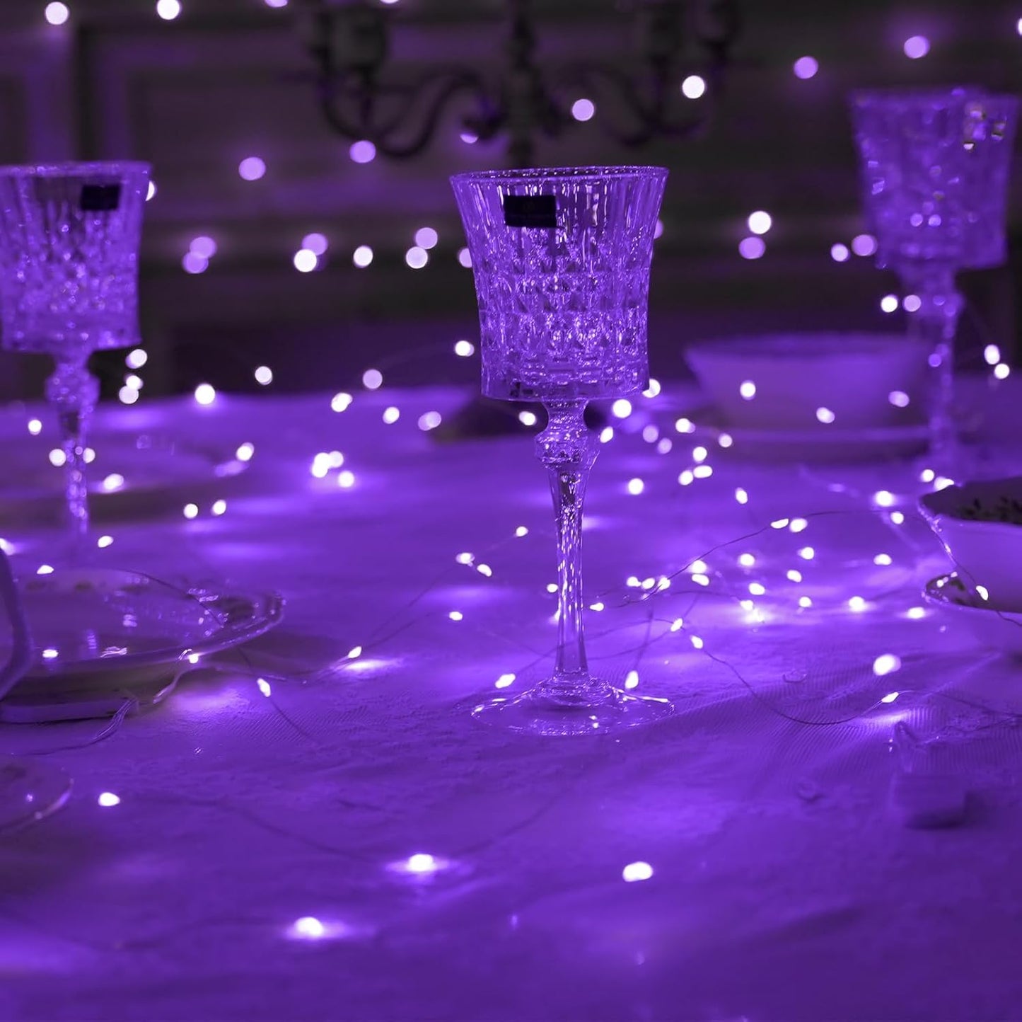 HXWEIYE 6 Pack Purple Fairy Lights Battery Operated, 7ft 20LED Mini Fairy String Lights Mason Jar Lights, Waterproof Firefly Starry Lights for DIY Wedding Party Bedroom Patio Christmas Décor
