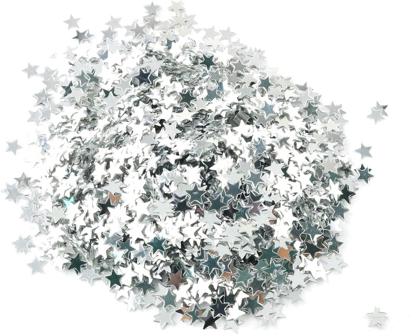 Tegg Star Confetti 30 Grams 6mm Gold and Silver Stars Sequin Metallic Foil Confettis Sprinkles for Wedding Anniversary Birthday Party Table Decoration