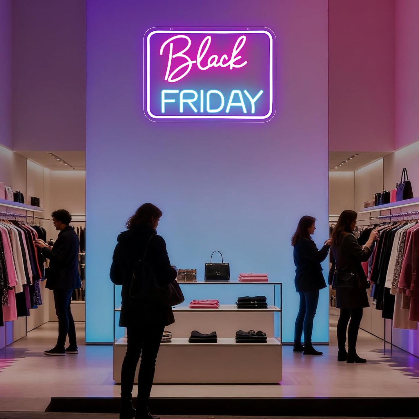 LED Business Neon Sign, Led Neon Light Signs for Store Shop Malls Bright Advertisement Sign for Wall Decor Window Dimmable USB Powered(14.6" × 10.6")