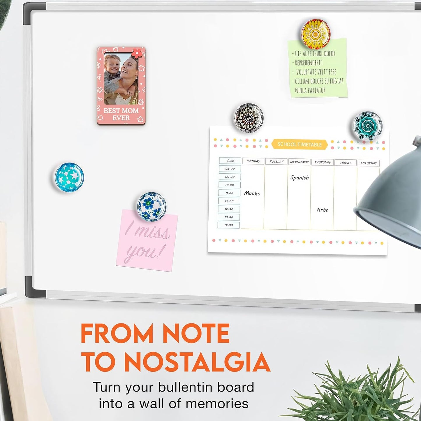 Magnetic Picture Frames - BEST MOM EVER - Christmas Gift Birthday Gift for Mom - Unique Magnet Photo Frame For Women - Magnetic Frames for Refrigerator, Locker & More