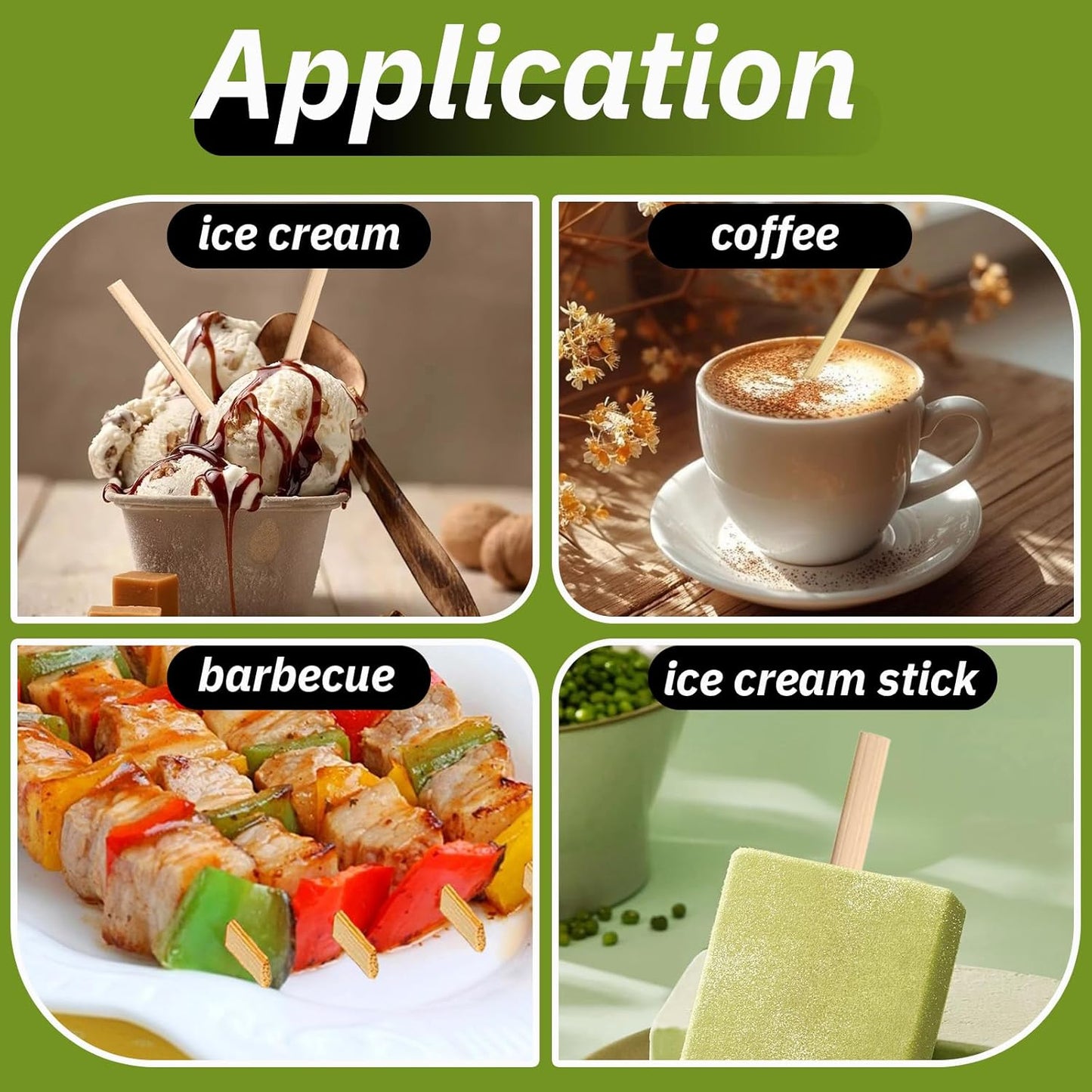 1000PCS Coffee Stirrers Bamboo Coffee Stir Sticks Disposable Hot Drink Beverage Stirring Swizzle Stir Sticks For Coffee Milk Juice Cocktail Chocolate For Party Bar 5.5 Inch Square