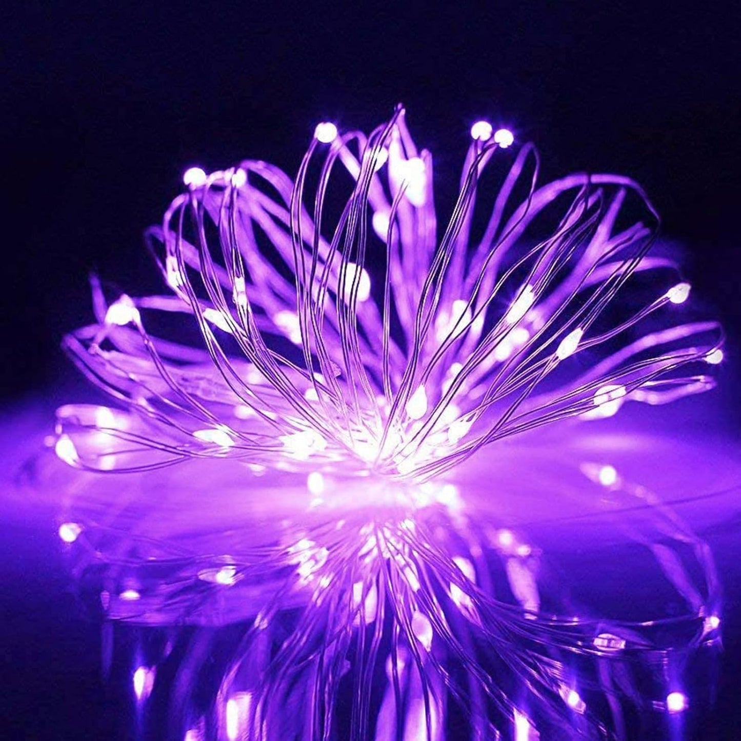 16 Pack 30 Led Fairy Lights Battery Operated String Lights 10 Feet Waterproof Twinkle Lights Mason Jar Purple