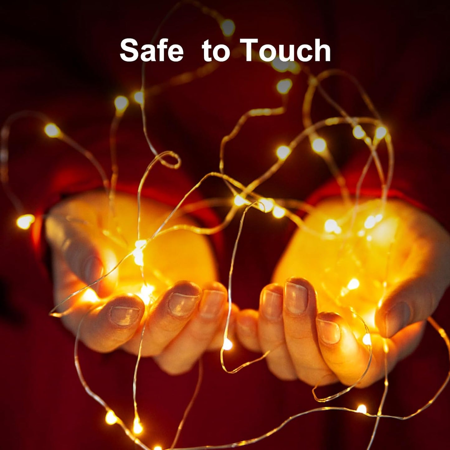 pozzolanas 24 Pack Warm White Battery Operated String Lights - 7ft Waterproof Fairy Lights with 20 LEDs for Home, Mason Jar, Party, Wedding, Halloween, Christmas Decorations