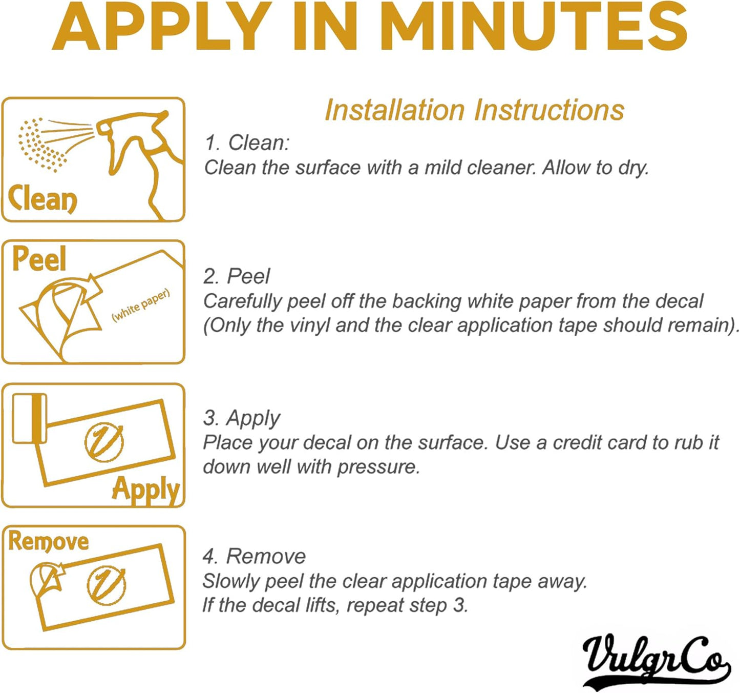 VulgrCo Custom Windshield Sticker, Create Your Own Custom Vinyl Decals for Cars, Long-Lasting Front Windshield Decals for Trucks, Fade Resistant & Weatherproof Windshield Stickers