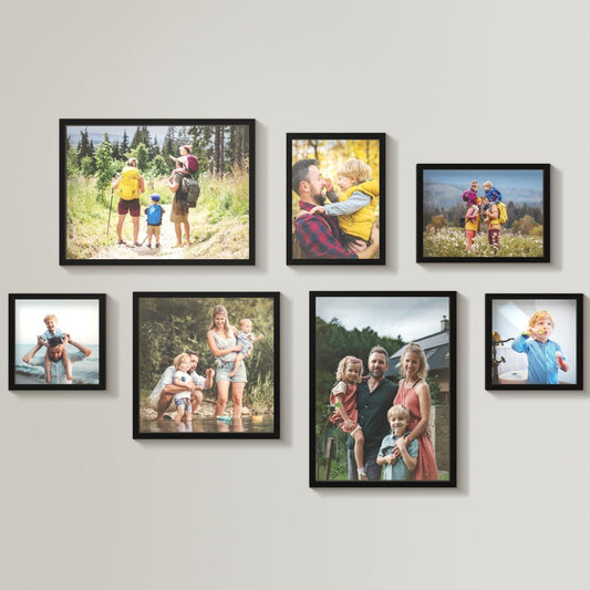 Mixtiles Official - Custom Photo Tiles - Personalized Printed Photos - Magnetic Wall Frames - Adhesive Sticker, No Nails - Various Sizes and Frames - wild-visual-7-Tile - Black Frame
