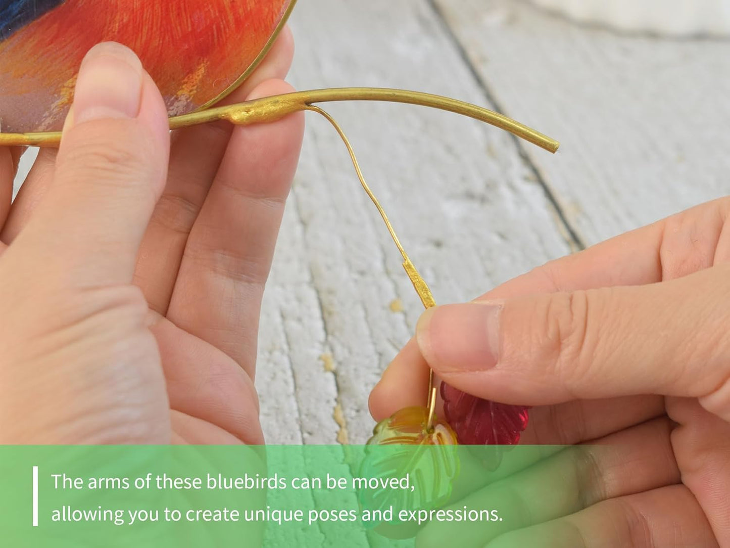 Lolitarcrafts Grumpy Owl Stained Glass Suncatcher Bluebird Stained Window Painting Bird Hanging