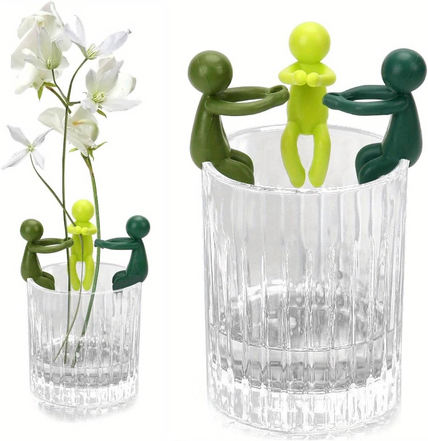 24-pcs Plant Propagation Buddy, Plant Cutting Holder for Stems, Sprouts and Shoots, Plant Propagation Friends for an Indoor Garden or a Plant Propagation Station (24, Green)