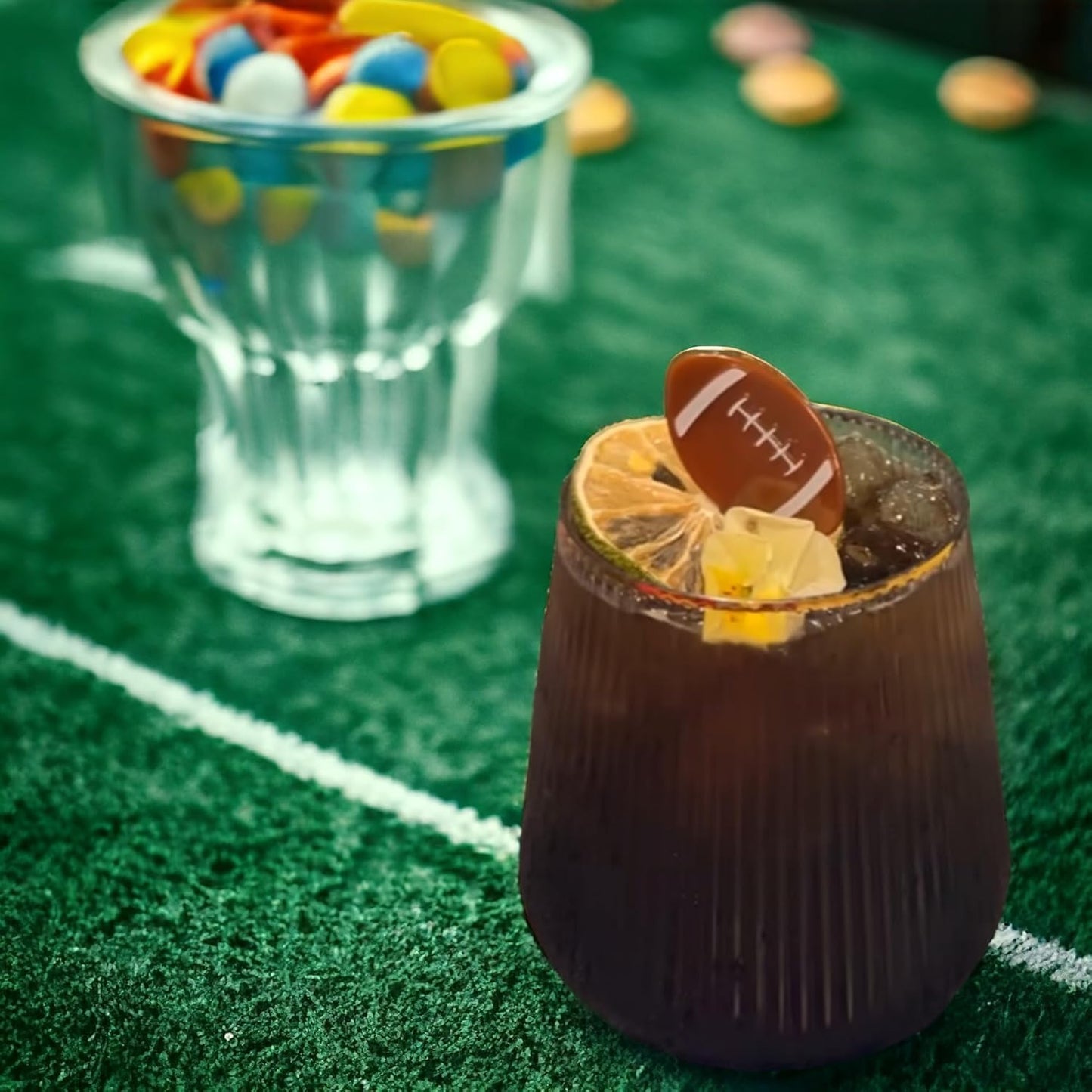 40 count origami ripple Unbreakable Stemless Plastic Wine Champagne Whiskey Glasses Elegant Durable Disposable Indoor Outdoor Ideal for Home, Office, Bars, Wedding, Ribbed 14 Ounce Cups (40, Gold Rim)