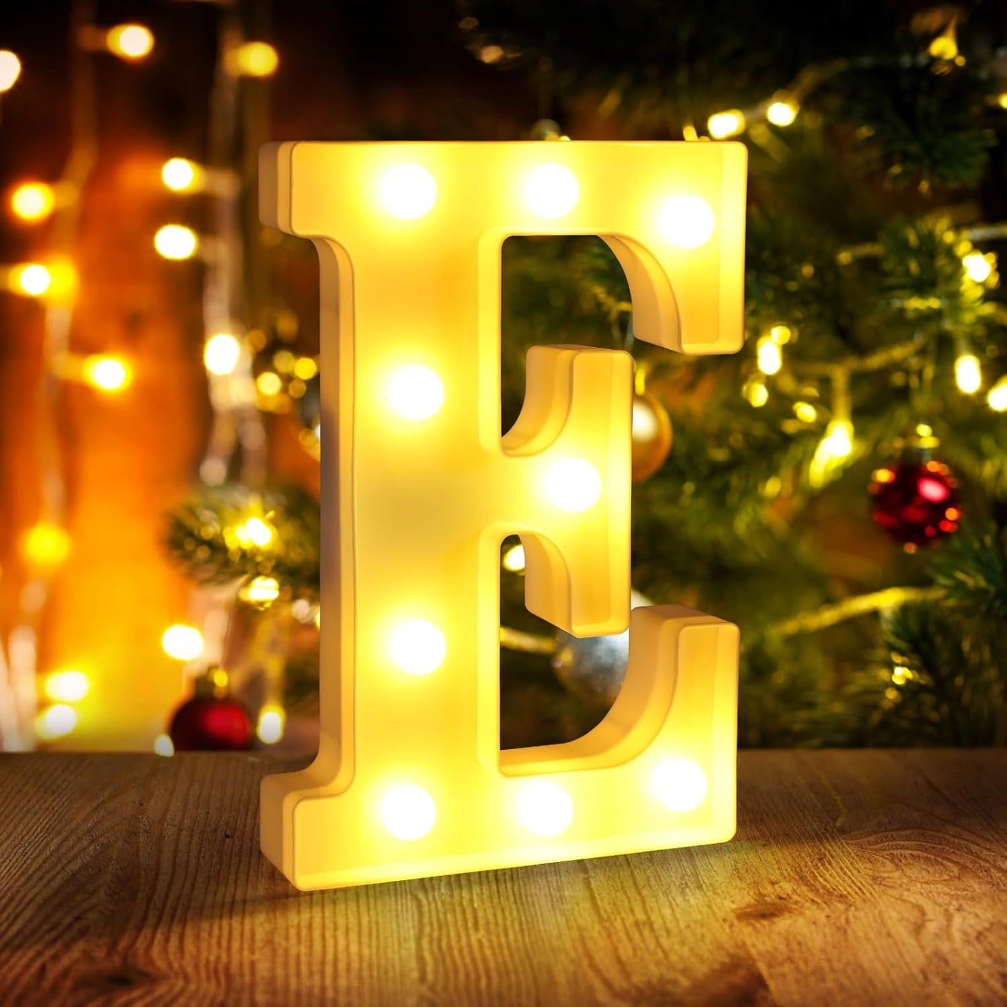 Light Up Letters E,LED Sign Marquee Letters 26 Alphabet for Party Birthday Name,Wedding,Christmas Decorations,Personalized Name Sign Letter for Centerpieces Table and Wall Decor