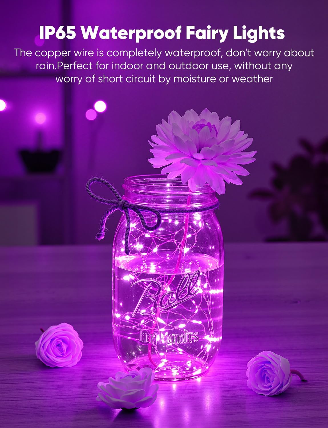 Brightown 14 Pack 6 Color LED Fairy Lights Battery Operated String Lights, 7ft 20LED Waterproof Silver Wire String Lights, Firefly Starry Moon Lights for Mason Jars DIY Christmas Wedding Party Bedroom