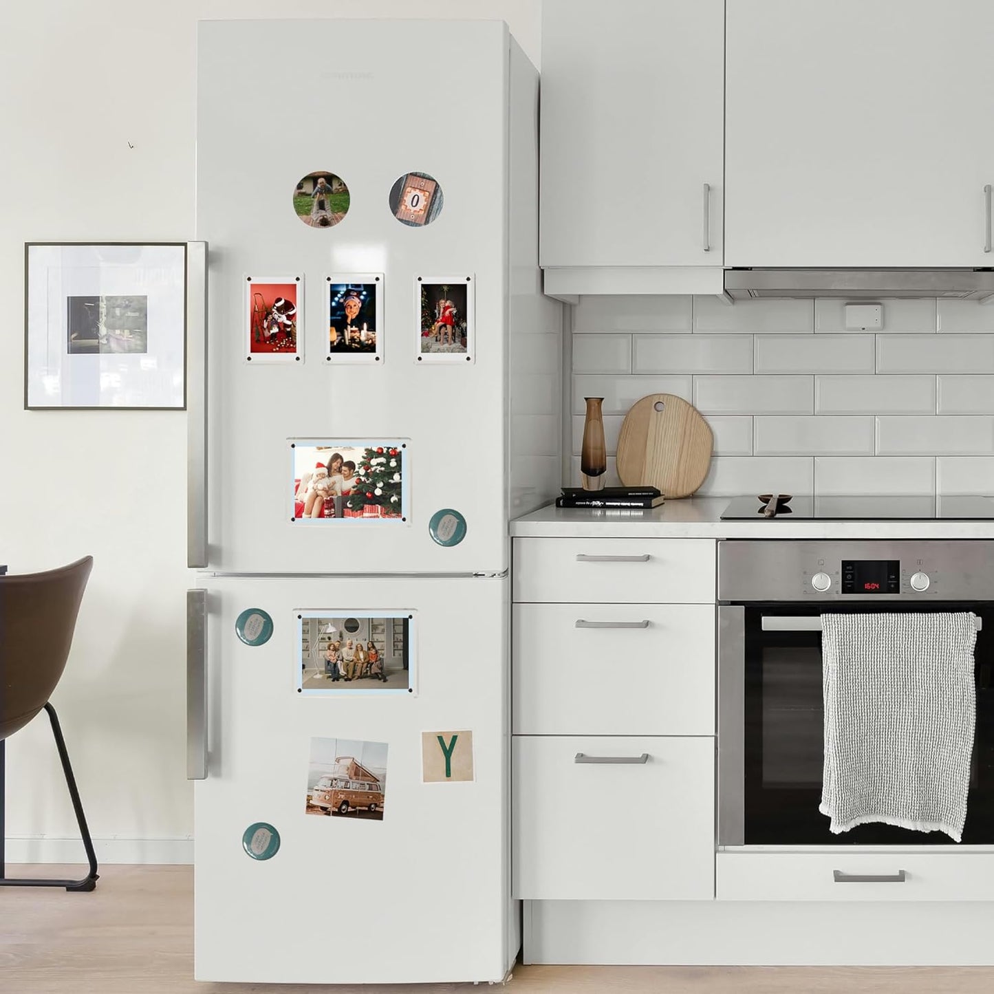 10 Pack-Polaroid Magnets for Refrigerator Acrylic Fridge Magnetic Frame 2.36 x 3.54 Inch Clear Picture Frames for-Polaroids-Fujifilm-instax Mini Film(10pcs Clear, 2.36x3.54 inch)