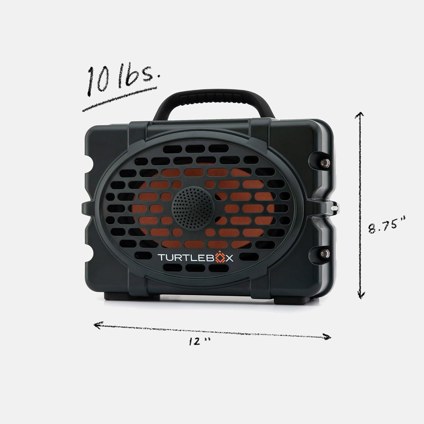 Turtlebox Original Gen 3: Portable Outdoor Bluetooth Speaker – Ultra-Loud (120dB), Waterproof (IP67), Rugged, Impact-Resistant, 3-Day Battery | Party Mode: Unlimited Pairing Stereo, Green/Yellow