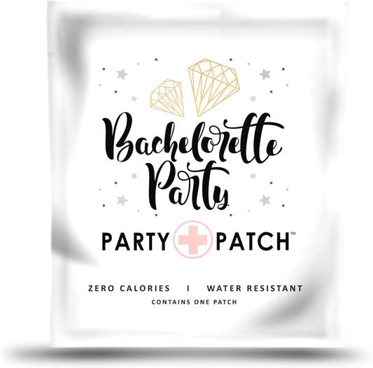 Bachelorette Party Patch, Zero Calories, Water-Resistant Recovery Patch for Parties and Nights Out - 12 Pack