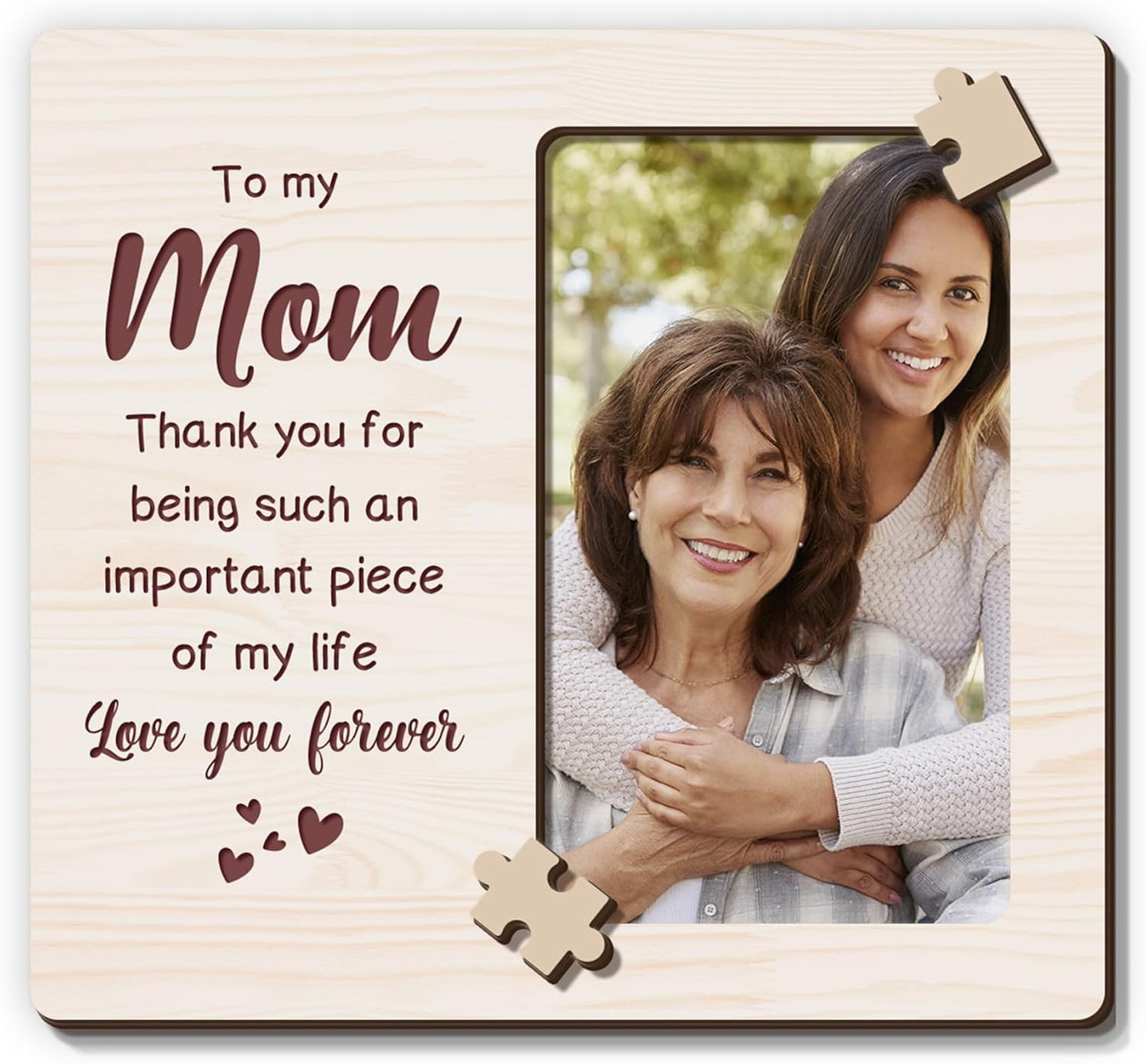 Magnetic Picture Frames - TO MY MOM LOVE YOU FOREVER - Christmas Gift Birthday Gift for Mom - Unique Magnet Photo Frame For Women - Magnetic Frames for Refrigerator, Locker & More