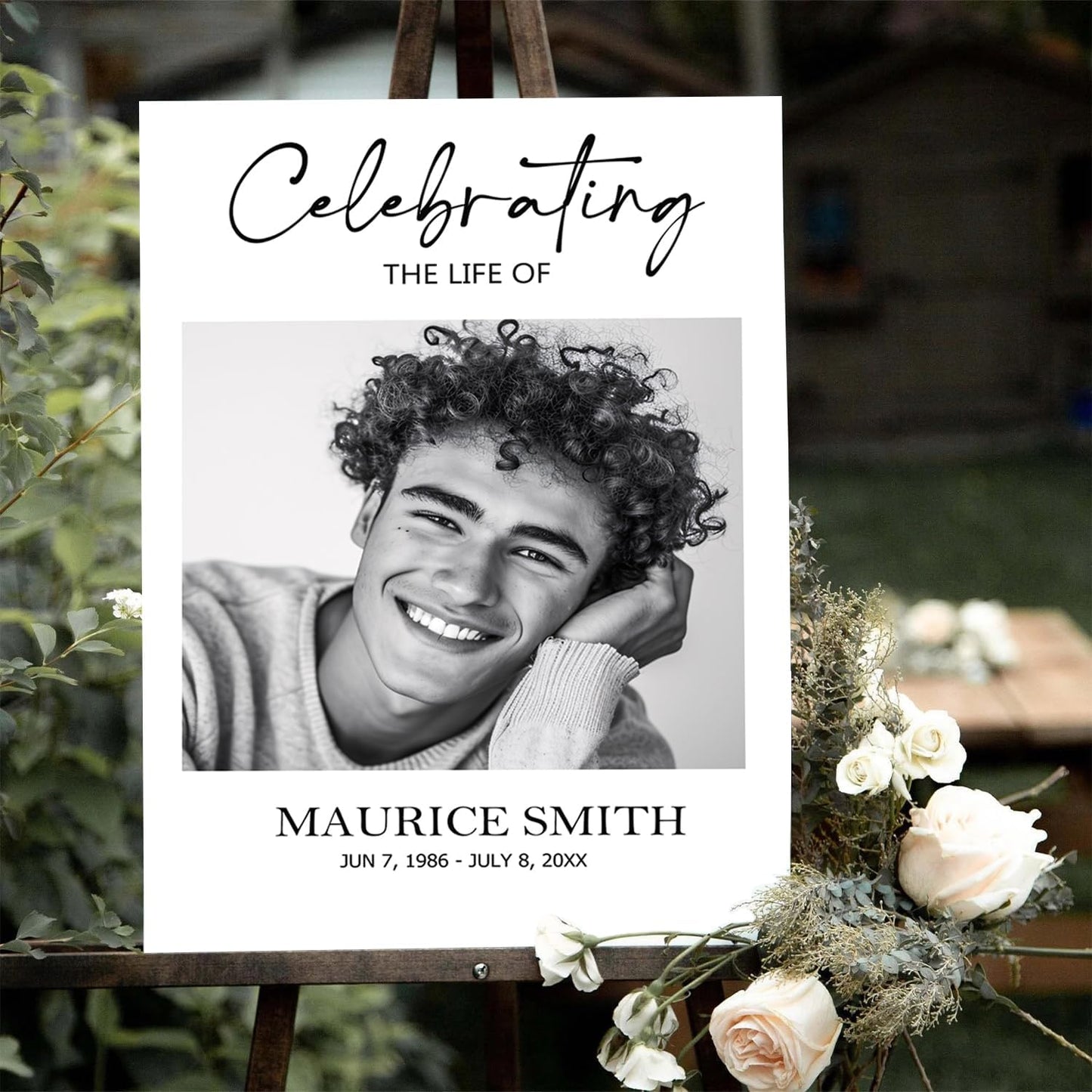 Personalized Funeral Welcome Sign, Celebration of Life Decoration, Modern Funeral Sign, Memorial Sign, Funeral Decor, Celebration of Life Welcome Sign, Celebration of Life Decoration, Funeral program