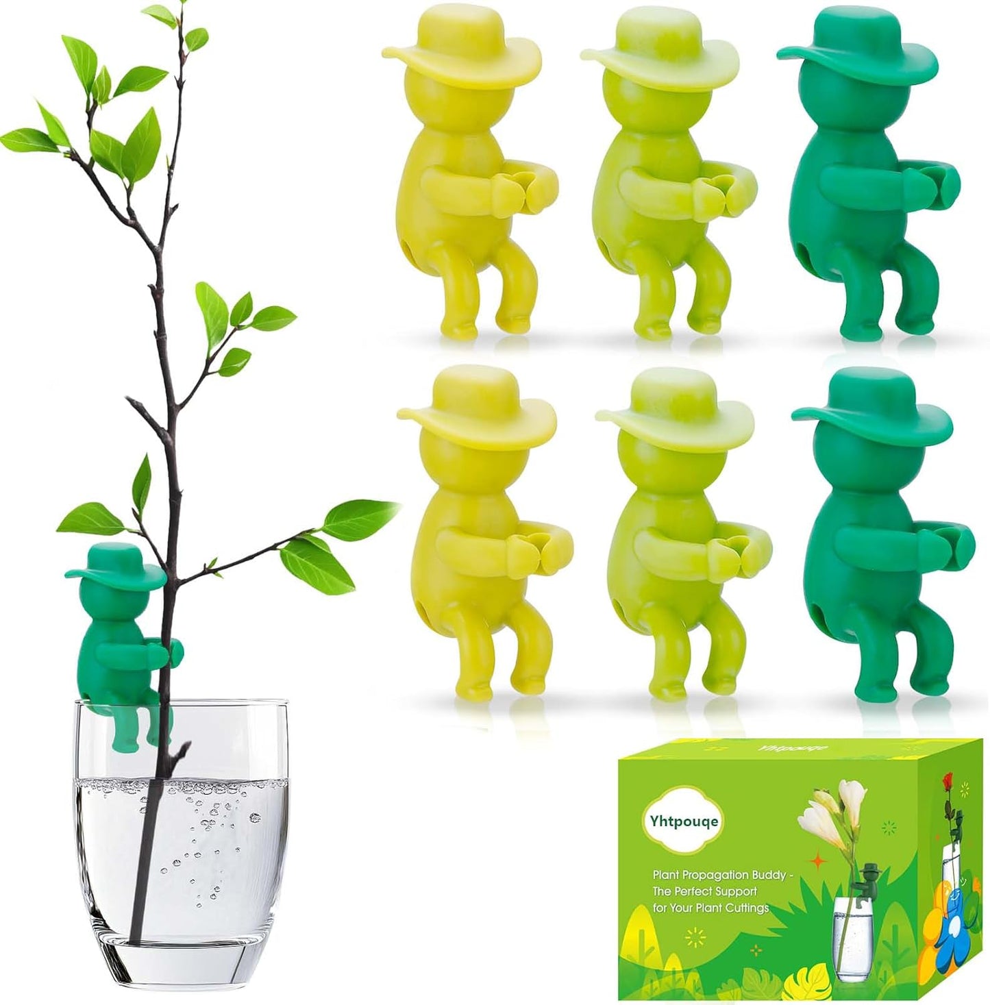 6 Pcs Plant Propagation Buddy, Propagated Plant Holders for Sprouts, Stems & Shoots and cuttings, Sturdy Support for Indoor Plants & Propagation Station Use, Ideal Gifts for Plants Lovers