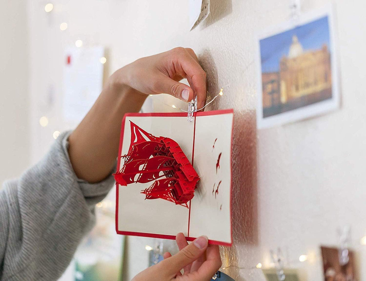 33Ft Photo Clip Fairy Lights with 50 Clips - LECLSTAR 100 LED String Lights for Hanging Pictures, USB Powered - Perfect Bedroom and Wedding Decor