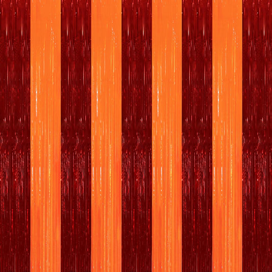 TONIFUL 2Pcs Red Orange Door Streamers,Green Photo Booth Backdrop,Metallic Streamers Green Foil Fringe Curtains for Birthday,Christmas,New Year,Thanksgiving,St. Patrick's Day Party Streamers Decor
