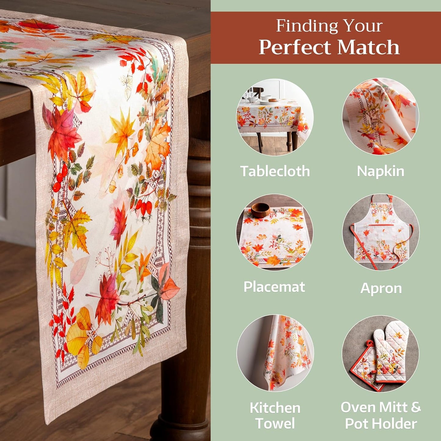 Maison d' Hermine Table Runner 100% Cotton Single Layer Table Runners 108 inches Long for Thanksgiving Christmas Decorations Home Kitchen Dining Party Wedding (Amarante, 14.5" x 108")