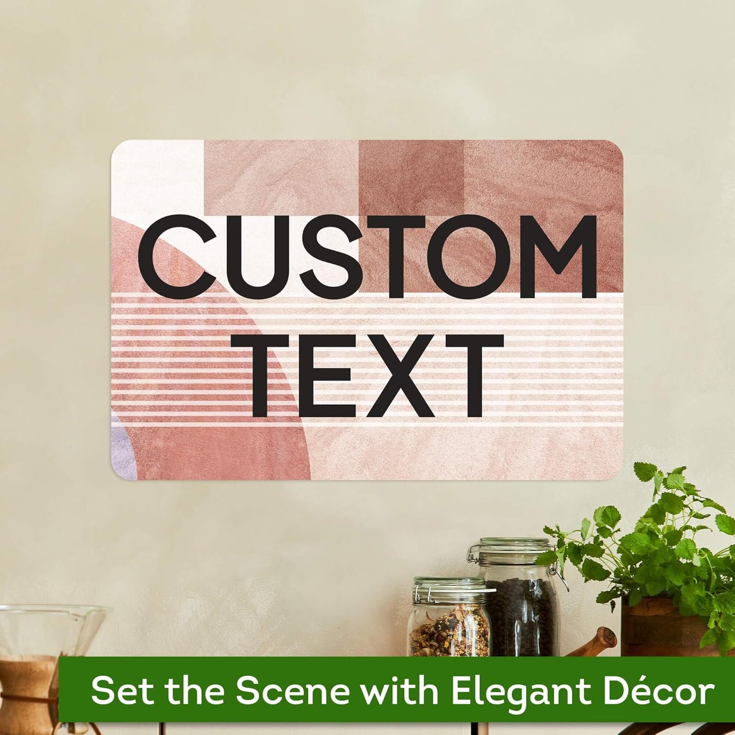 Custom Sign, Custom Street Sign, 11 Font Colors, 13 Font Styles, 4 Hole Options, 22 Sizes, 12x18 Inches, Rust Free DiBound, Fade Resistant, Made in USA by My Sign Center (Mid-Century Modern 1)