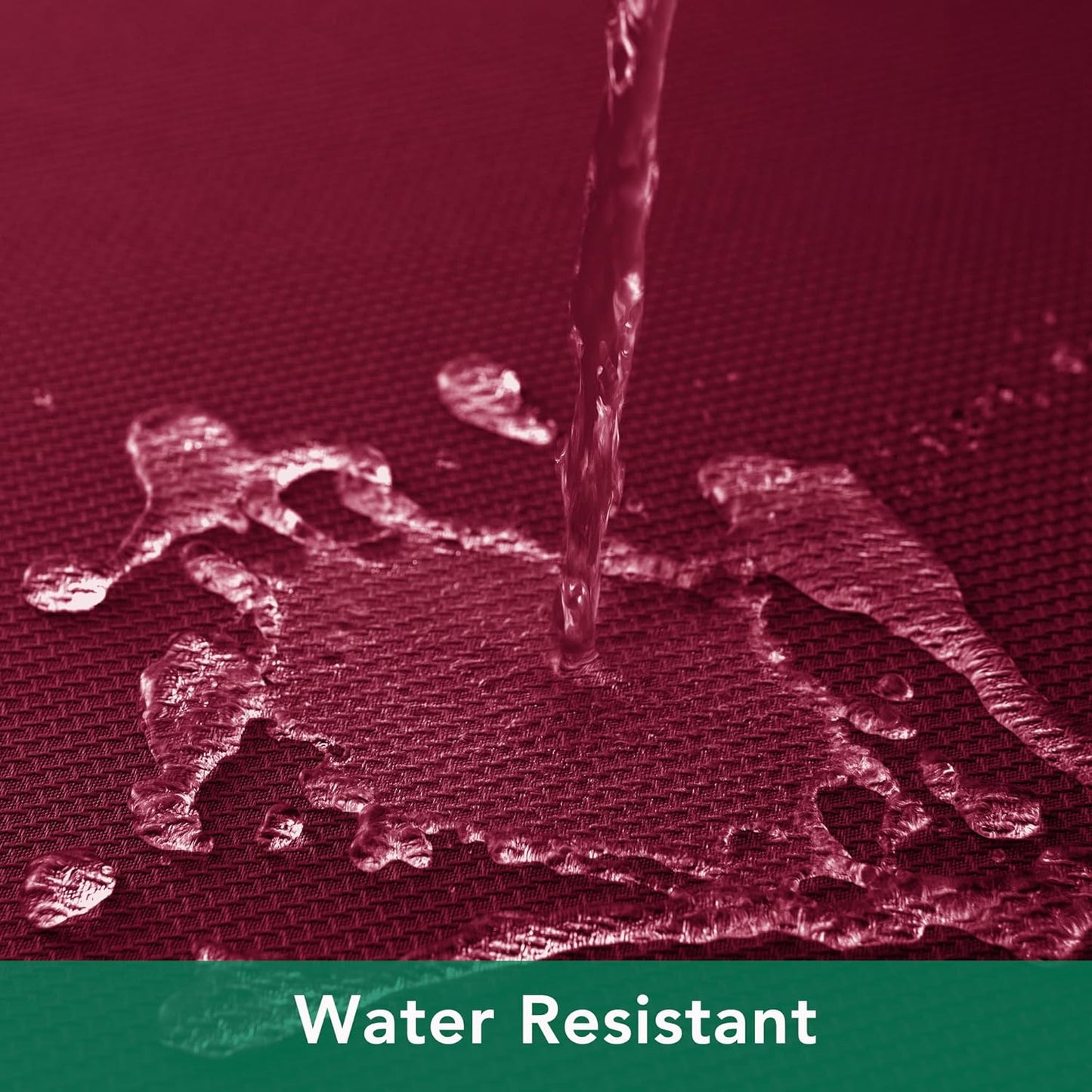 Biscaynebay Textured Fabric Christmas Round Table Cloth 90", Burgundy Water Resistant Washable Folding Table Cloths for Dining, Kitchen, Wedding & Parties Machine Washable