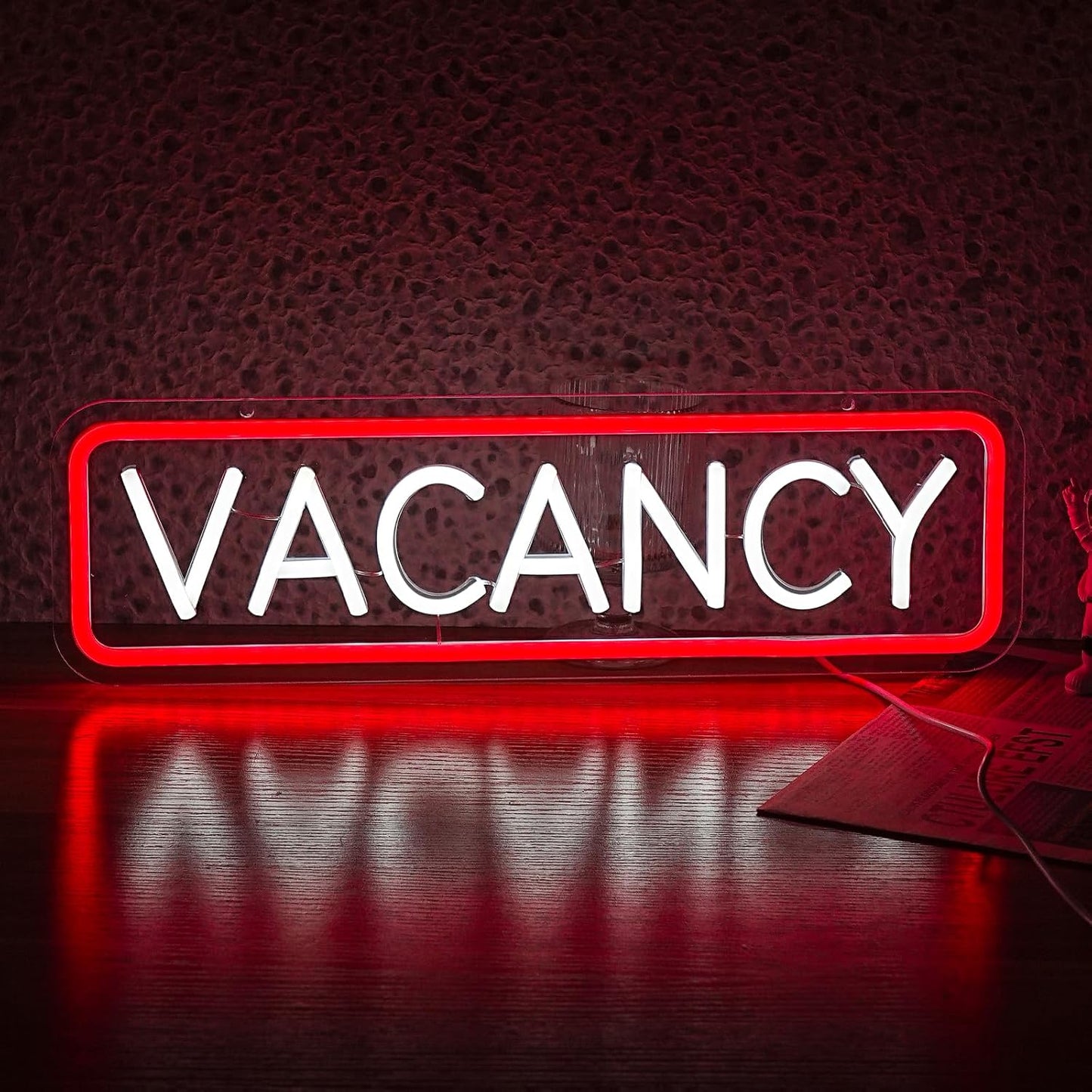 Vacancy Neon Sign, Neon Sign For Business Hotel Hostel Sign Room Vacancy Sign Wall Decor Artled Bar Sign Backdrop Lights Led Business Signs Creative Neon Lights Signs Usb Powered