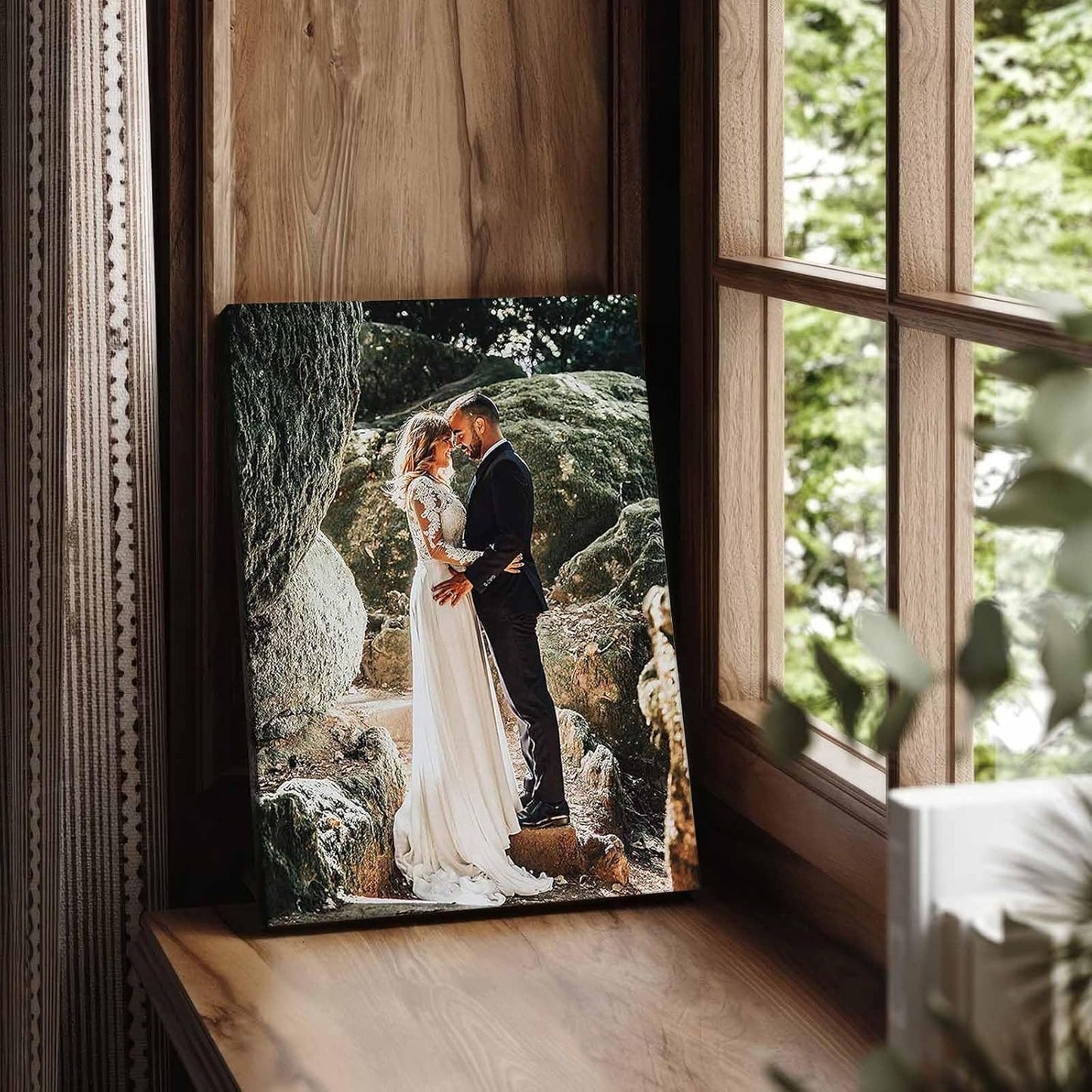 Personalized Custom Canvas Prints: Photo On Canvas (Framed Canvas, 24X24) Transform Your Photos into Stunning Framed Wall Art Digitally Printed Photo To Canvas Ideal for Home Decor
