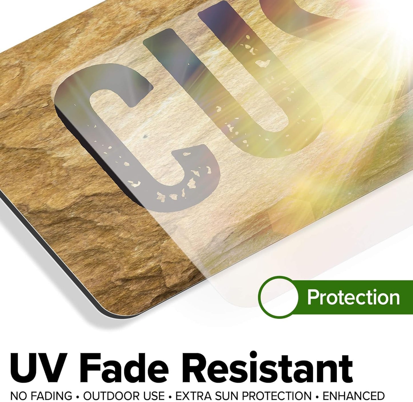 Custom Sign, Custom Street Sign, 11 Font Colors, 13 Font Styles, 4 Hole Options, 22 Sizes, 6x24 Inches, Rust Free DiBound, Fade Resistant, Made in USA by My Sign Center (Stone)