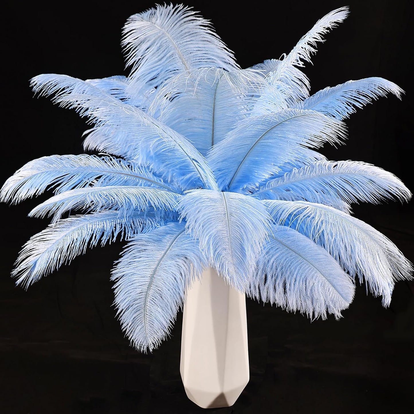 THARAHT Light Purple Ostrich Feathers 12pcs Natural Bulk 8-10Inch 20cm-25cm for Crafts Wedding Party Centerpieces Easter Gatsbi and Home Decoration Feathers