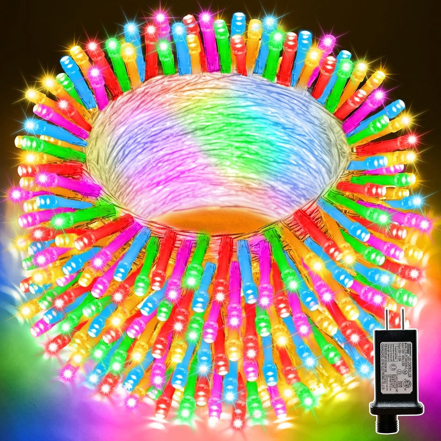 LAMPHOME 33ft Christmas Decorative Mini Lights, 100 LED Easter String Light Decoration, Easter Pastel Lights 11 Lighting Modes for Indoor Outdoor Xmas Tree Wedding Party Decoration (Multicolor)